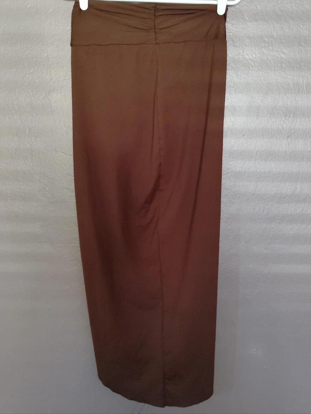 Skims Swim Sarong Skirt Long Ruched Cover Up Beach Wrap Size M Brown